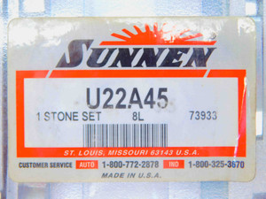 SUNNEN U22A45 ALUMINUM OXIDE HONING STONE SET 150 GRIT 5 HARDNESS 8L 73933 USA - JG4464BB6