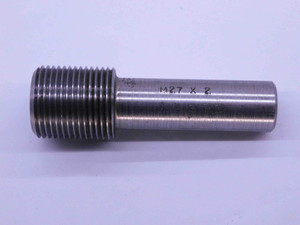 SHOP MADE M27 X 2 THREAD PLUG GAGE 27 2.0 GO ONLY P.D. = 1.013 METRIC CHECK - DW41187CH5