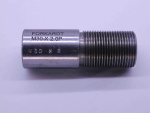 SHOP MADE M30 X 2 THREAD PLUG GAGE 30 2.0 GO ONLY P.D. = 28.694 METRIC CHECK - DW41189CH5