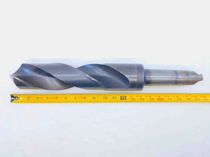MORSE 2 13/16 O.D. HSS TWIST DRILL BIT MORSE TAPER #5 SHANK 10" LOC 2.8125 MT5