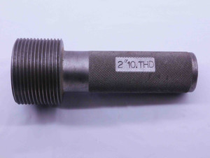 SHOP MADE 2" 10 THREAD PLUG GAGE 2.0 2.00 2.000 2.0000 INSPECTION CHECK - DW41222CH5