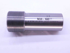 SHOP MADE M38 X 1.5 THREAD PLUG GAGE 38 METRIC INSPECTION CHECK - DW41234CH5