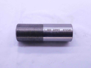 SHOP MADE 1" 24 THREAD PLUG GAGE 1.0 1.00 1.000 1.0000 GO ONLY P.D. = .9725 - DW41307CH5