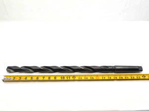 1 1/8 O.D. HSS EXTRA LENGTH TWIST DRILL BIT MORSE TAPER #4 SHANK 1.125 MT4