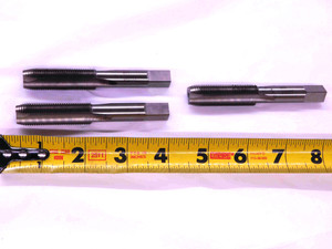 3pcs NEW WIDELL 5/8 18 HSS LEFT HAND SPIRAL POINT PLUG TAP 3 FLUTE .625 LH USA - JJ1783CH5