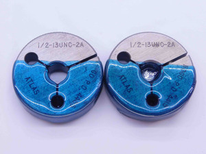 1/2 13 UNC 2A SPECIAL THREAD RING GAGES .5 .50 GO NO GO P.D.'S = .4455 & .4415 - DW41322BB6