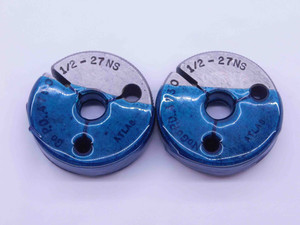 1/2 27 NS THREAD RING GAGES .5 .50 .500 .5000 GO NO GO P.D.'S = .4750 & .4730 - DW41332BB6