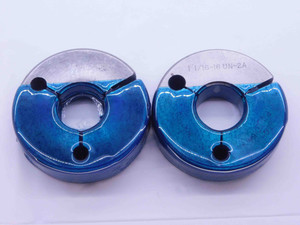 1 1/16 16 UN 2A THREAD RING GAGES 1.0625 GO NO GO P.D.'S = 1.0204 & 1.0154 CHECK - DW41339BB6