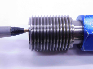 .885 14 NGO LEFT HAND THREAD PLUG GAGE GO NO GO PD'S = .8386 & .8422 GAS OUTLET - DW41351BB6