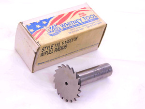 NEW WHITNEY TOOL 1 1/4 O.D. X 1/16 WIDTH SIDE MILLING CUTTER 18 T FULL RADIUS - JJ1845CH5
