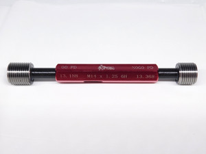 NEW M14 X 1.25 6H METRIC THREAD PLUG GAGE 14.0 GO NO GO P.D.'S = 13.188 & 13.368