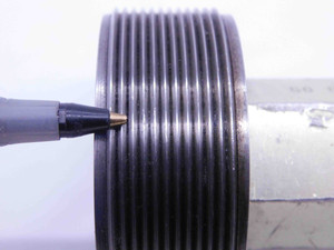 2 1/4 16 N 2 THREAD PLUG GAGE 2.25 2.250 GO NO GO P.D.'S = 2.2094 & 2.2156 UN-2 - DW41361CH5