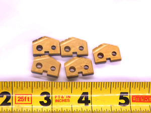 4 NEW 1 USED AMEC 3/4 OD SERIES #1 T-A TiN HSS SPADE DRILL INSERTS .75 131T-0024 - JJ1918BB6