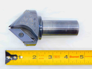 TUNGALOY 45 DEG INDEXABLE CHAMFER MILL ECC31005RU-45 1" SHANK XCET310404 INSERTS - JG4663CH5