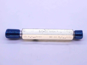 1/4 18 NPSM SPECIAL PIPE THREAD PLUG GAGE .25 GO NO GO P.D.'S = .4899 & .4951 2B - DW41406BB6