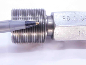 1 1/16 20 NS SET THREAD PLUG GAGE 1.0625 GO ONLY P.D. = 1.0300 INSPECTION CHECK - DW41413BB6