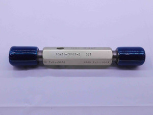 15/16 20 NEF 2 SET THREAD PLUG GAGE .9375 GO NO GO P.D.'S = .9050 & .9003 CHECK - DW41430BB6