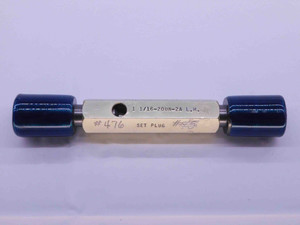 1 1/16 20 UN 2A LEFT HAND SET THREAD PLUG GAGE 1.0625 GO NO GO = 1.0286 & 1.0241 - DW41437BB6