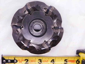 INGERSOLL 3" O.D. 45 DEG FACE MILL 5K2H03R01 1" PILOT HOLDS 6 INSERTS 3.0 - JJ1969BB6