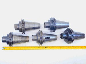 5pc LOT OF CAT50 MORSE TAPER #3 TOOL HOLDER 2 1/2 PROJECTION MT3