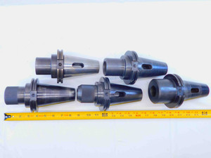 5pc LOT OF CAT50 MORSE TAPER #4 TOOL HOLDER 3 3/8 PROJECTION MT4 MT#4