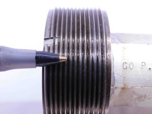 2 1/16 16 N 2 THREAD PLUG GAGE 2.0625 GO NO GO P.D.'S = 2.0219 & 2.0280 UN-2 - DW41455CH5
