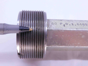 1 11/16 16 N 2 THREAD PLUG GAGE 1.6875 GO NO GO P.D.'S = 1.6469 & 1.6527 UN-2 - DW41456CH5