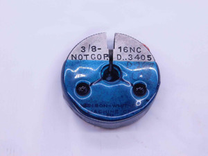 3/8 16 NC SPECIAL THREAD RING GAGE .375 .3750 NO GO ONLY P.D. = .3405 UNC - DW41497OB6