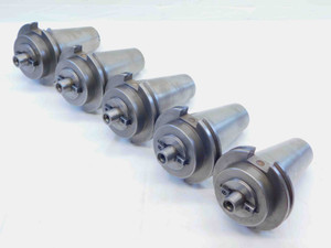 5pc LOT OF CAT50 3/4 PILOT OD 5/16 KEY FACE MILL TOOL HOLDER 1 1/2 PROJECTION - JG4701LVR