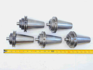 5pc LOT OF CAT50 3/4 PILOT O.D. 5/16 KEY FACE MILL TOOL HOLDER 1 1/2 PROJECTION - JG4706LVR