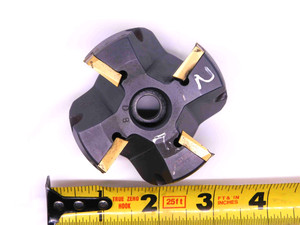 INGERSOLL 2 1/2 O.D. 90 DEG FACE MILL 2L6B02R25 3/4 PILOT 4 POCKETS APKT1604 - JJ2012BB6