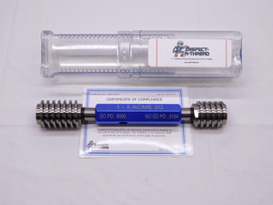 NEW 1" 5 ACME 2G THREAD PLUG GAGE 1.0 5. GO NO GO P.D.'S = .9000 & .9194 CHECK - DW41538MSAF