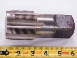 2 1/4" 12 N GH-6 HSS PLUG TAP 6 STRAIGHT FLUTE 2-1/4-12 UN THREADING H-6 H6 - JJ2064CH5