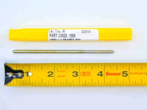 NEW L & I 0.155 OD HSS REAMER 4 FL .155 .1550 5/32 .1563 -.0013 UNDERSIZE 4 mm - JG4803LAI