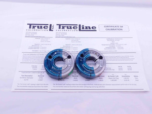 CERTIFIED 1 1/16 12 UN 2A THREAD RING GAGES 1.0625 GO NO GO = 1.0067 & 1.0010 - DW41551TLC