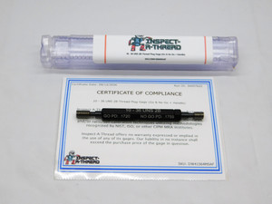 NEW 10 36 UNS 2B THREAD PLUG GAGE #10 .190 .1900 GO NO GO P.D.'S = .1720 & .1759 - DW41564MSAF