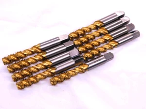 9pcs NEW GREENFIELD 3/8 16 NC GH5 HSS TiN COATED PLUG TAP 3 SPIRAL FLUTE .375 - JJ2220CH5