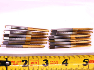 12pcs NEW GREENFIELD #8 32 NC GH5 HSS TiN COATED PLUG TAP 2 SPIRAL POINT FL .164 - JJ2228CH5