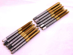 12pcs NEW GREENFIELD #8 32 NC GH5 HSS TiN COATED PLUG TAP 2 SPIRAL POINT FL .164 - JJ2228CH5