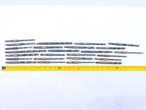25pc LOT OF HSS MORSE TAPER #1 TWIST DRILL BITS RANGING FROM 1/4 - 29/64 MT1 - JG4891CH5