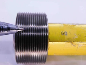 1 5/8 18 UNEF 3A SET THREAD PLUG GAGE 1.625 GO NO GO P.D.'S = 1.5889 & 1.5852 - DW41619BD6