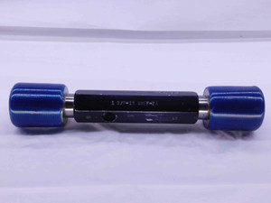 1 3/8 18 UNEF 2A SET THREAD PLUG GAGE 1.375 GO NO GO P.D.'S = 1.3374 & 1.3325 - DW41623BD6