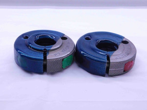 1" 8 UNC 2A LEFT HAND THREAD RING GAGES 1.0 GO NO GO P.D.'S = .9168 & .9100 L.H. - DW41636CH5