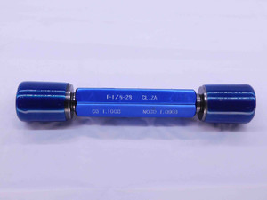 1 1/8 28 UN 2A SET THREAD PLUG GAGE 1.125 GO NO GO P.D.'S = 1.1006 & 1.0966 - DW41682BE6