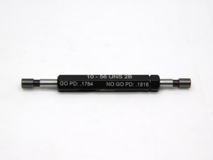 NEW 10 56 UNS 2B THREAD PLUG GAGE #10 .190 .1900 GO NO GO P.D.'S = .1784 & .1816 - DW41707MSAF