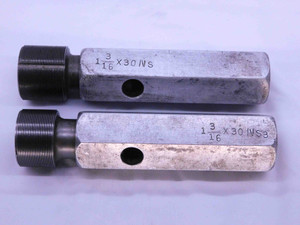 1 3/16 30 NS 3 THREAD PLUG GAGE 1.1875 GO NO GO P.D.'S = 1.1658 & 1.1697 CHECK - DW41723AE6