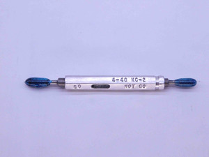 4 40 NC 2 THREAD PLUG GAGE #4 .112 .1120 GO NO GO P.D.'S = .0958 & .0982 UNC-2 - JY0021BU
