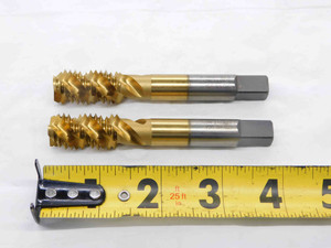 2pcs NEW GTD 5/8 11 NC GH5 HSS TiN COATED PLUG TAP 3 SPIRAL FLUTE .625 USA - NS6880CH5