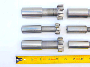 8pc LOT OF HSS T-SLOT SIDE MILLING CUTTERS SIZES INCLUDE 5/8, 3/4, 1", 1-27/32 - JG4951BB6