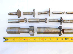 18pc LOT HSS T-SLOT & KEYSEAT SIDE MILLING CUTTERS SIZES RANGE FROM 5/8-1 7/8 OD - JG4956CH5
